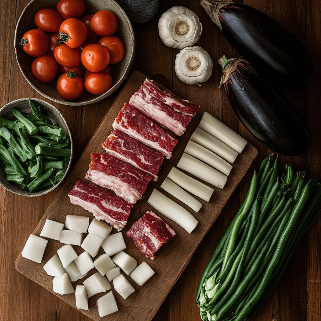 Authentic Sinigang na Baboy Ingredients