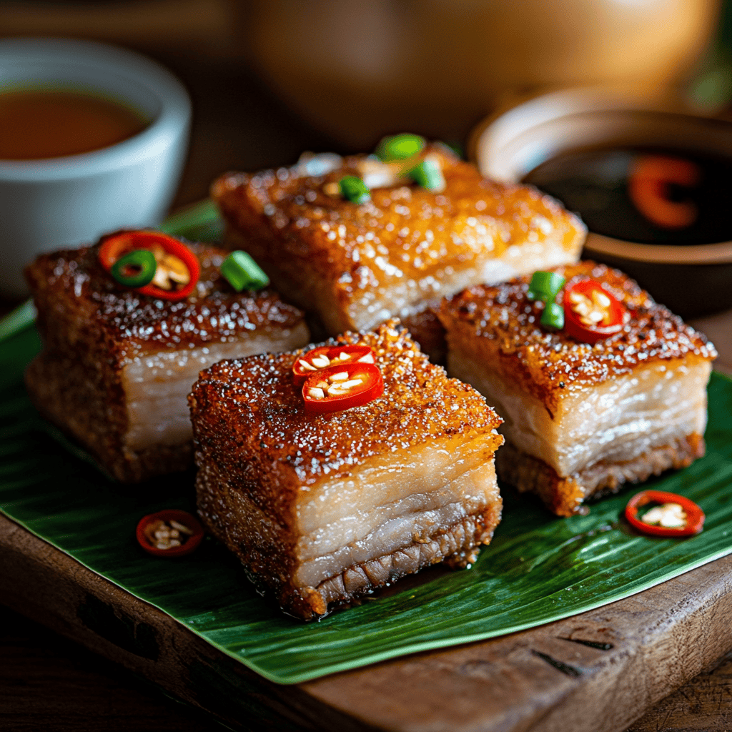 Filipino Lechon Kawali (Crispy Pork Belly)