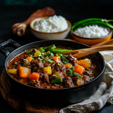 Filipino Beef Caldereta (Kalderetang Baka)