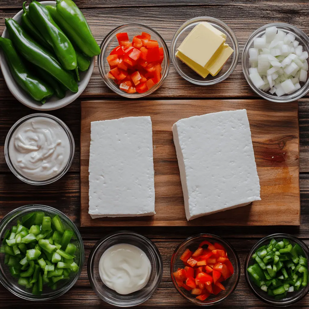 Ingredients for Sizzling Tofu Sisig