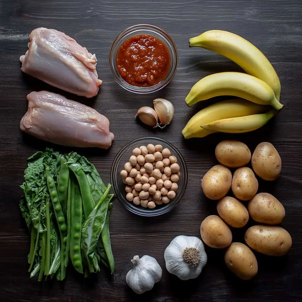 Ingredients for Chicken Pochero (Pocherong Manok)