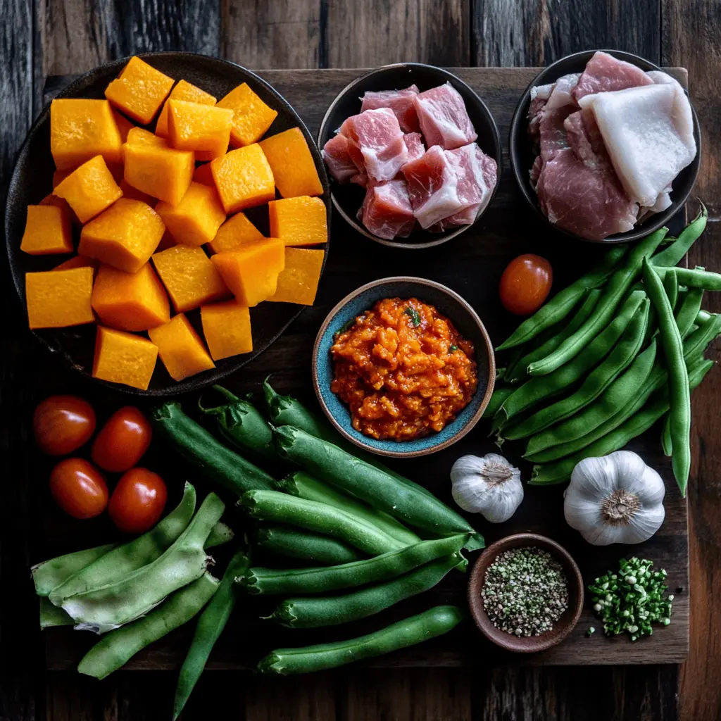 Ingredients for Pinakbet