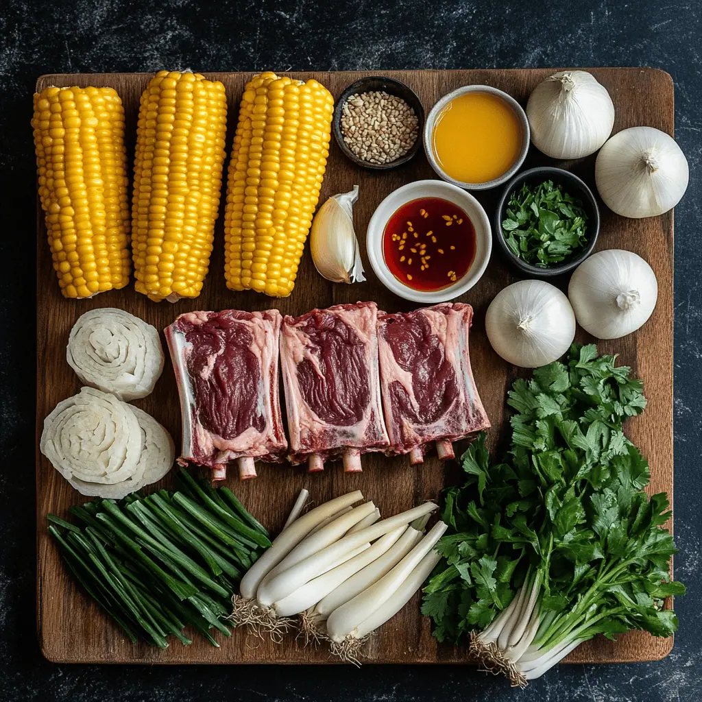 Filipino Bulalo (Bone Marrow Soup) Ingredients