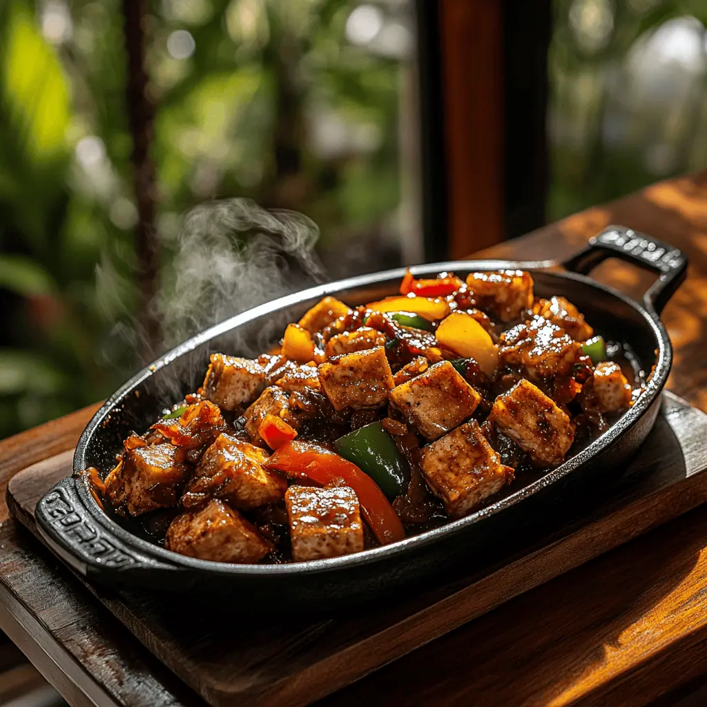 Sizzling Tofu Sisig (Ginisang Tokwa)