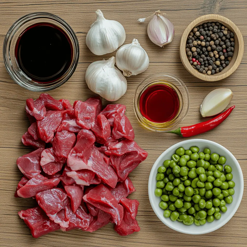 Ingredients for Authentic Ilocano Igado (Pork and Liver Stew)