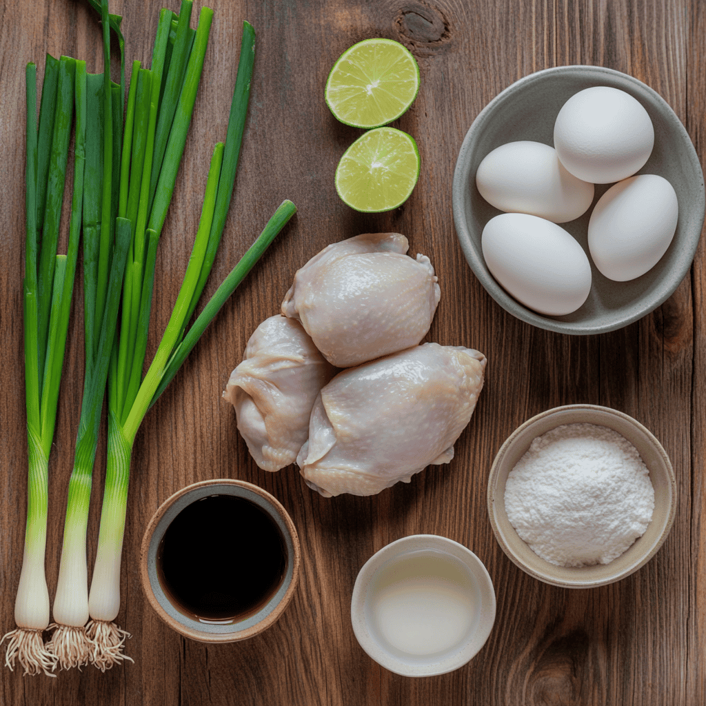 Ingerdients of Restaurant-Style Honey Garlic Chicken