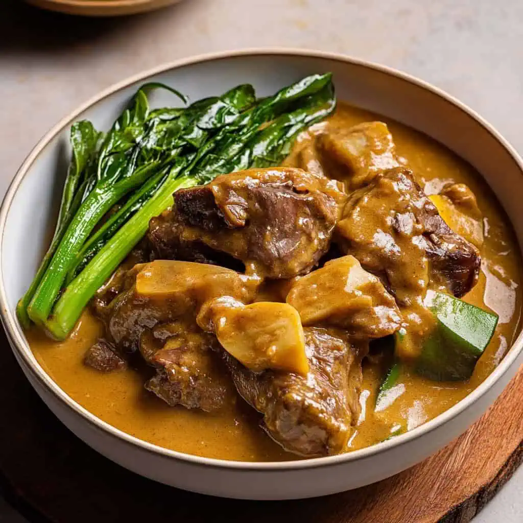 Filipino Kare-Kare (Traditional Oxtail and Peanut Stew)