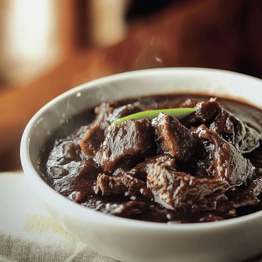 Authentic Filipino Dinuguan (Pork Blood Stew)