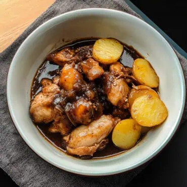 Filipino Chicken Adobo with Crispy Potatoes