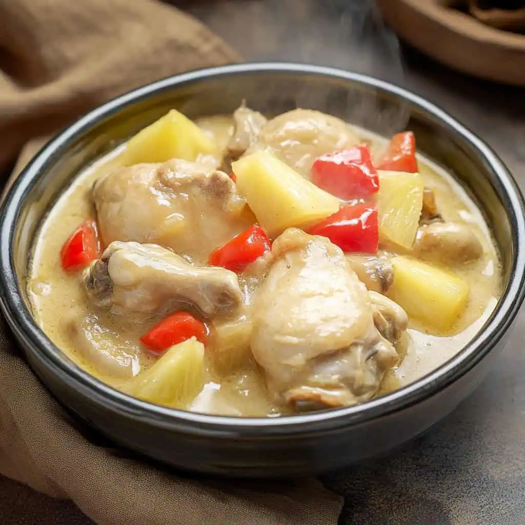 Pininyahang Manok (Filipino Creamy Pineapple Chicken)