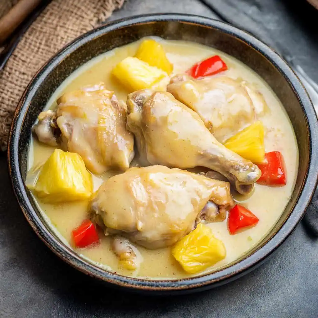 Pininyahang Manok (Filipino Creamy Pineapple Chicken)