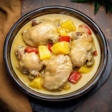 Pininyahang Manok (Filipino Creamy Pineapple Chicken)