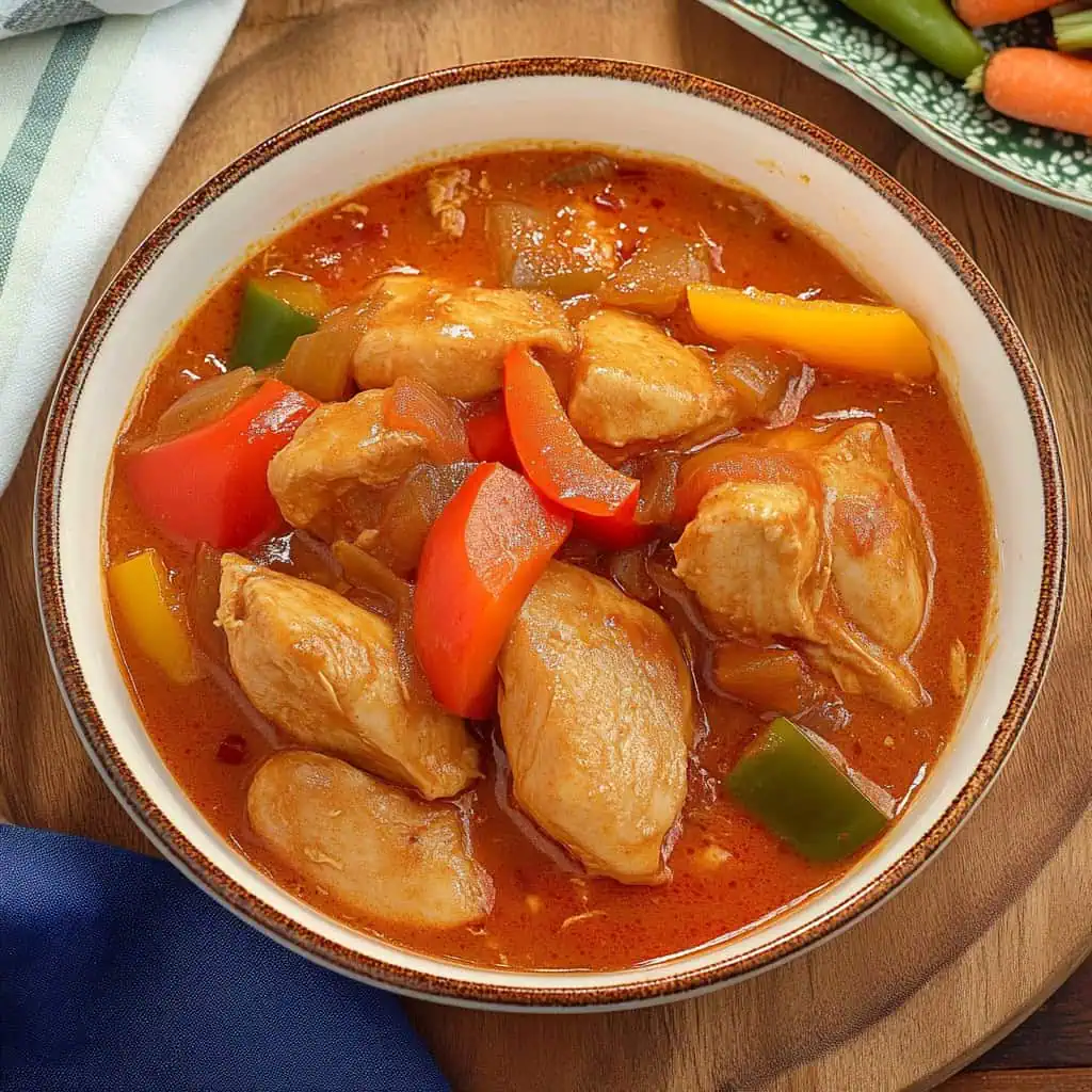 Chicken Caldereta (Kalderetang Manok)