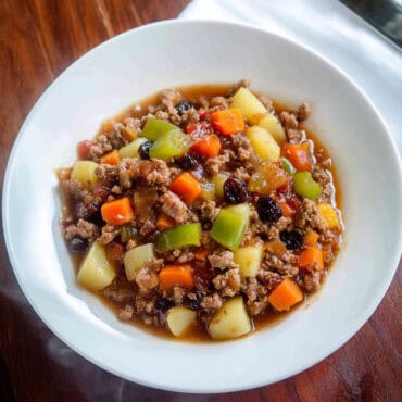 Authentic Filipino Giniling na Baboy (Ground Pork Stew)