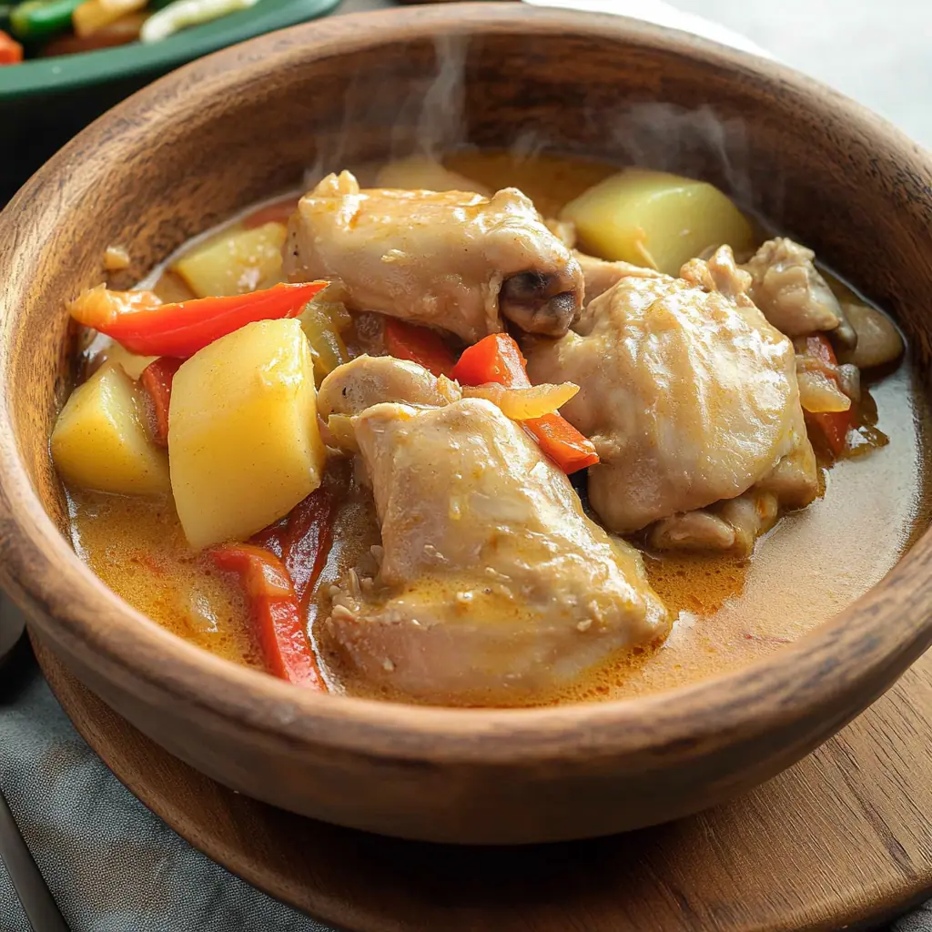 Ginataang Manok (Filipino Chicken in Spicy Coconut Milk)