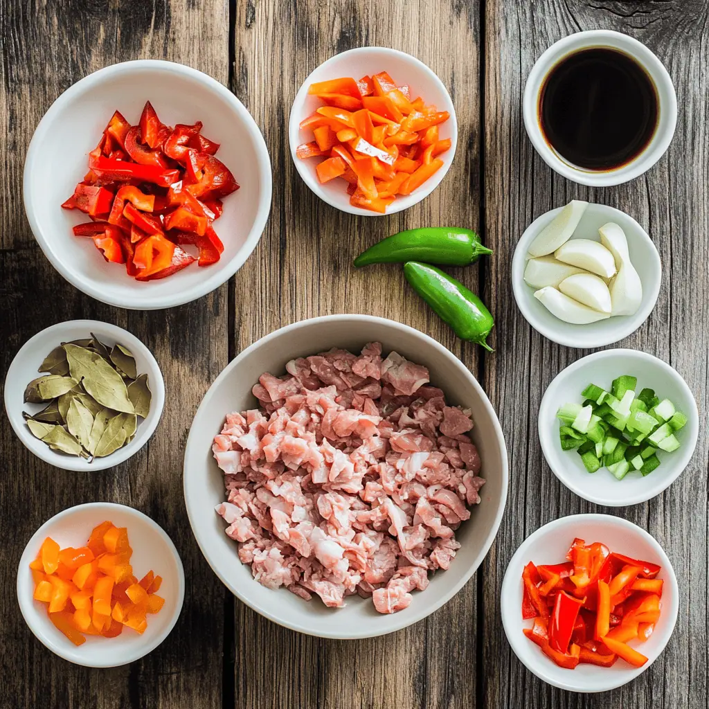 Ingredients of Filipino Bopis Recipe (Pulutok)