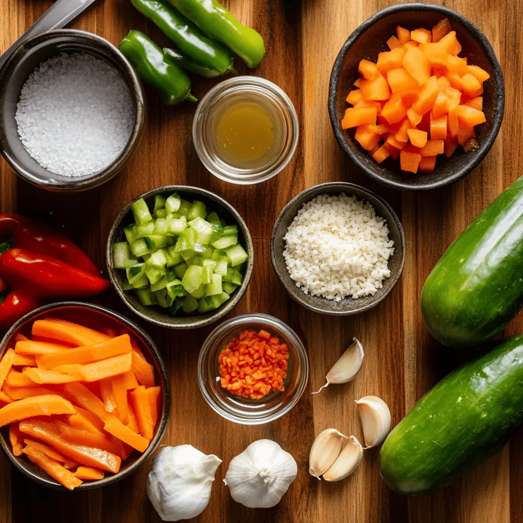 Authentic Filipino Atchara (Achara) Recipe Ingredients