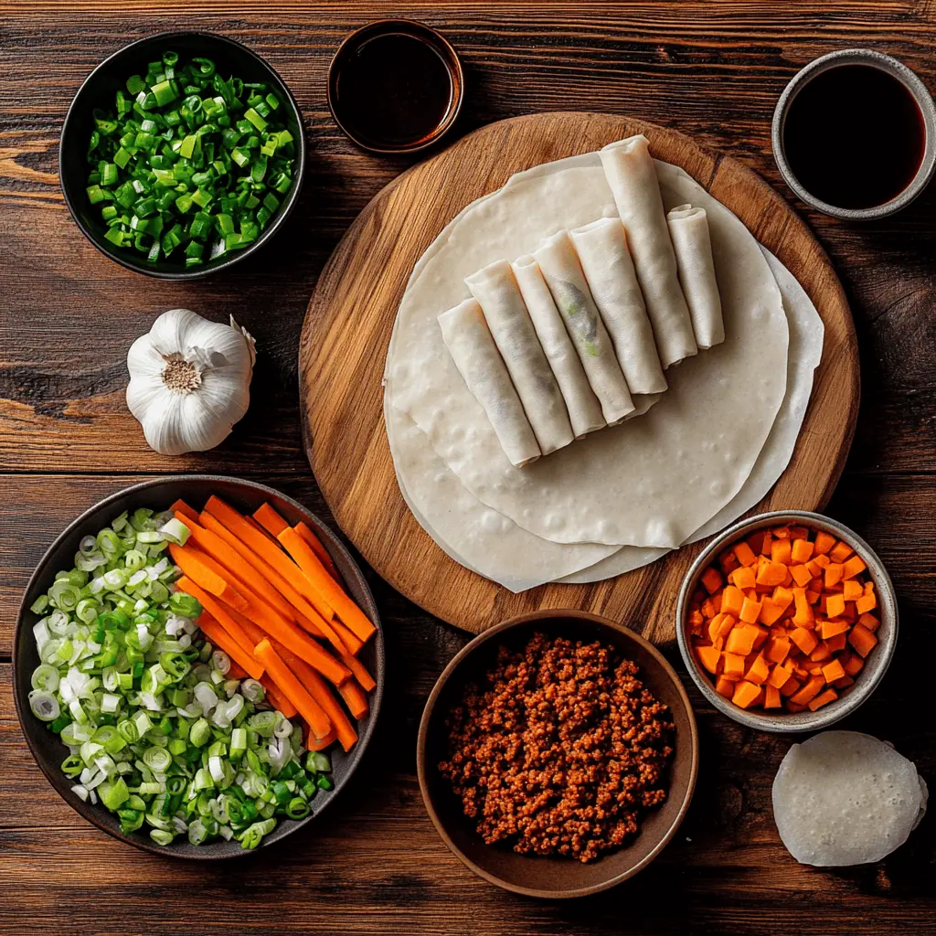 Lumpiang Shanghai (Filipino Spring Rolls) Ingredients