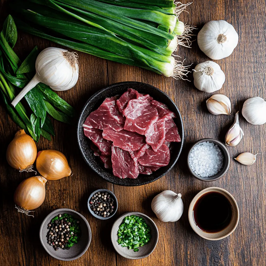 Bistek Tagalog (Filipino Beef Steak) Ingredients