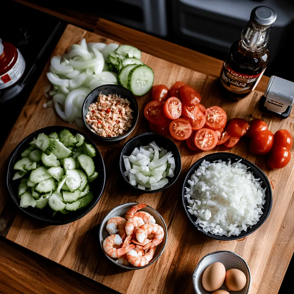 Ginisang Ampalaya at Hipon (Bitter Gourd with Shrimp) Ingredients