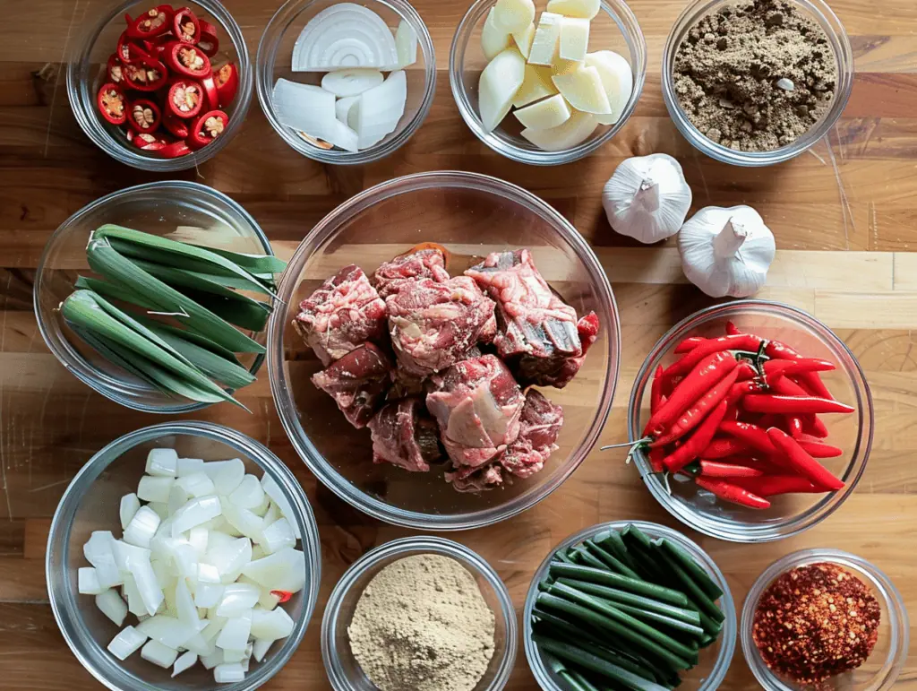 Authentic Ilonggo Kansi (Beef Shank Sour Soup) Ingredients