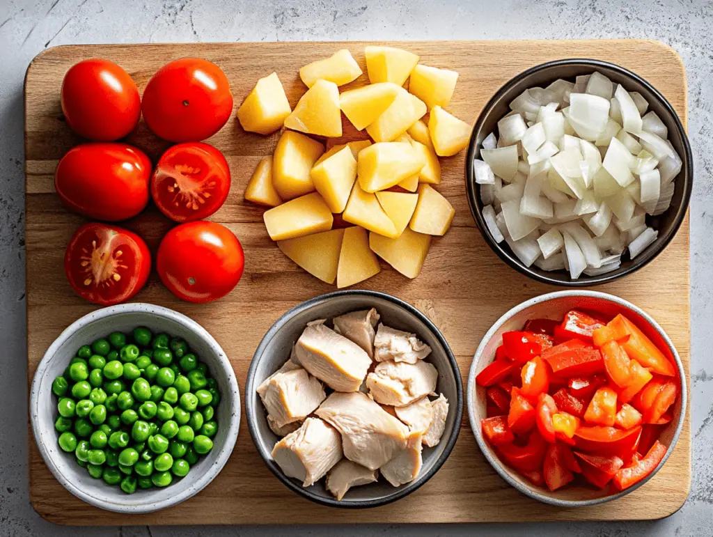 Classic Filipino Chicken Afritada (Afritadang Manok) Ingredients