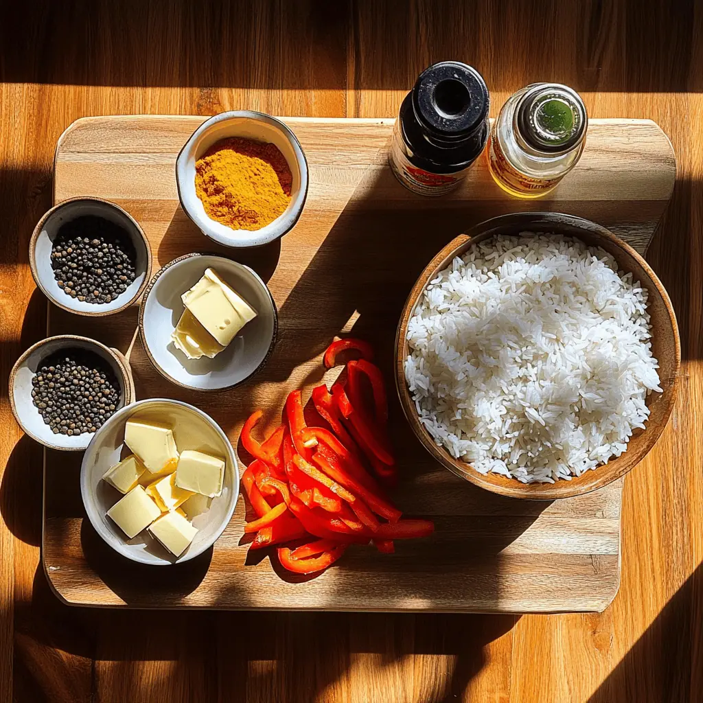 Filipino Java Rice (Sinangag na Dilaw) Ingredients