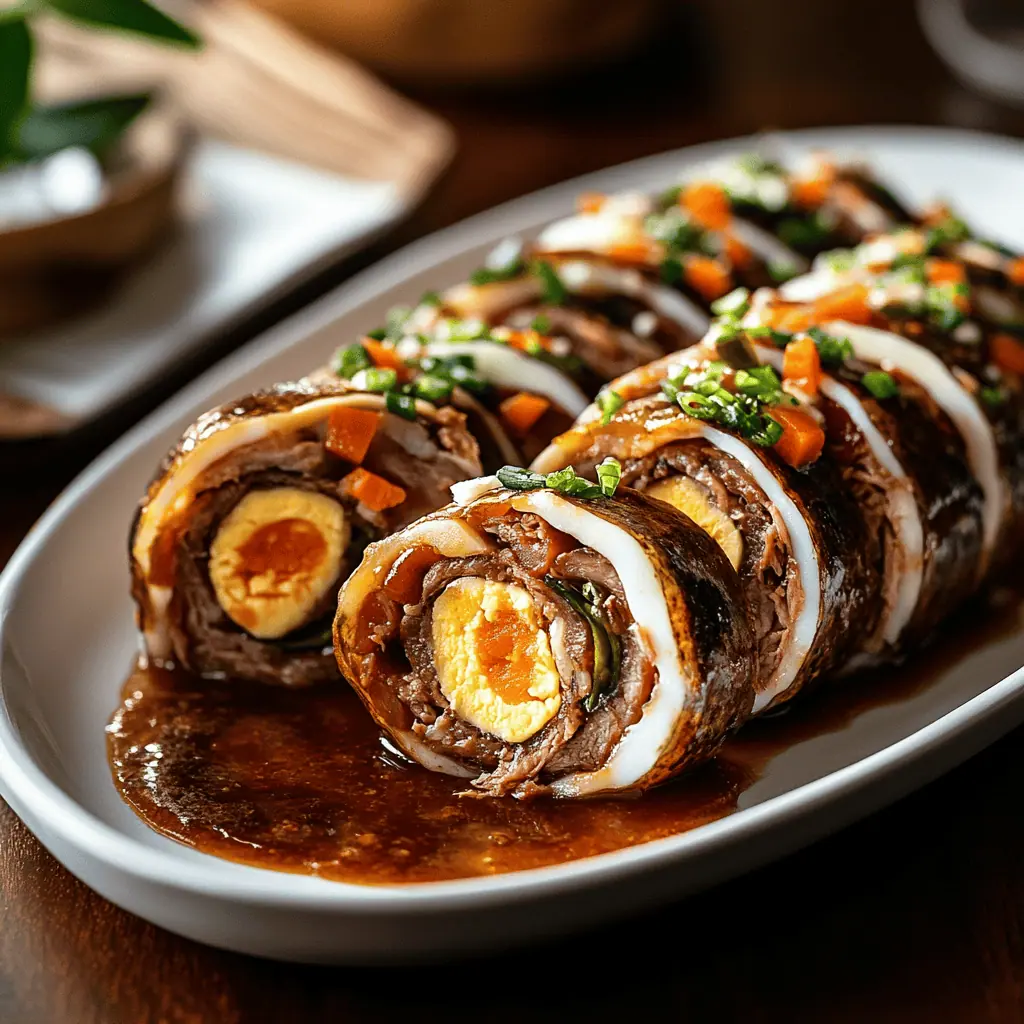 Filipino Beef Morcon