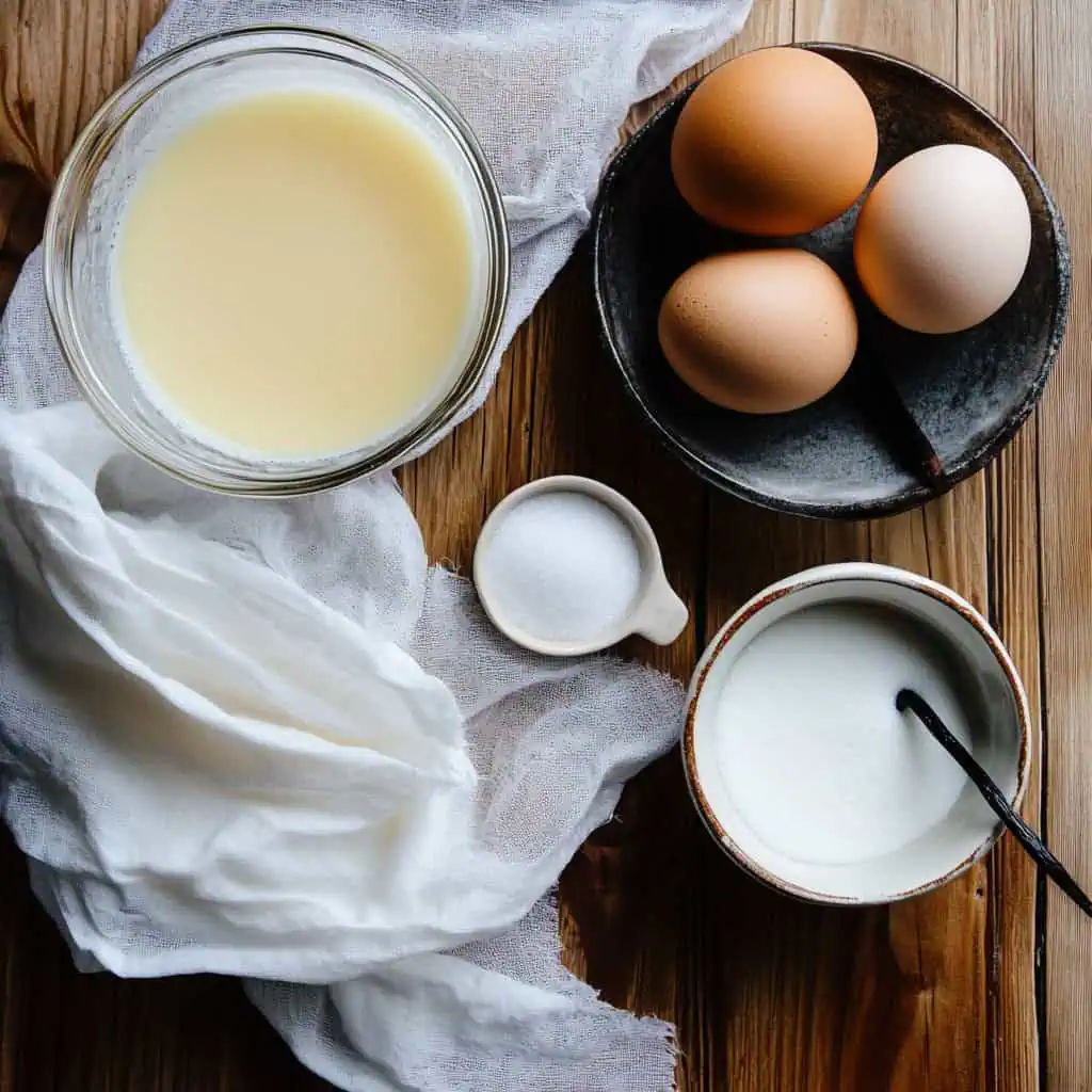 Ingredients for Filipino Leche Flan
