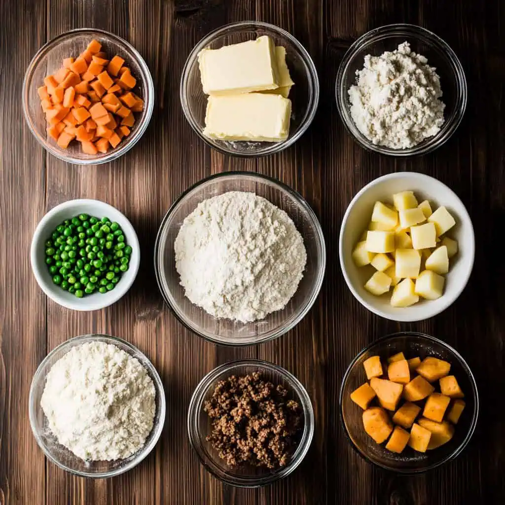 Ingredients for Filipino Beef Empanada (Empanada de Carne)