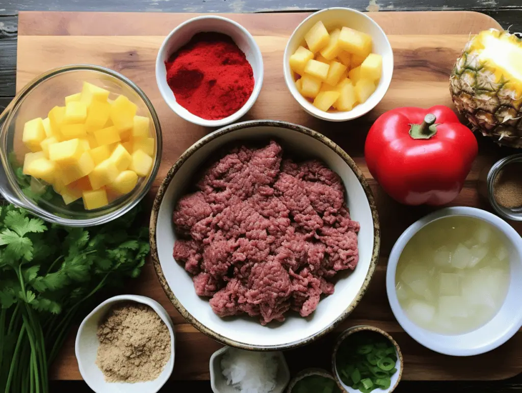 Sweet and Sour Meatballs Ingredients