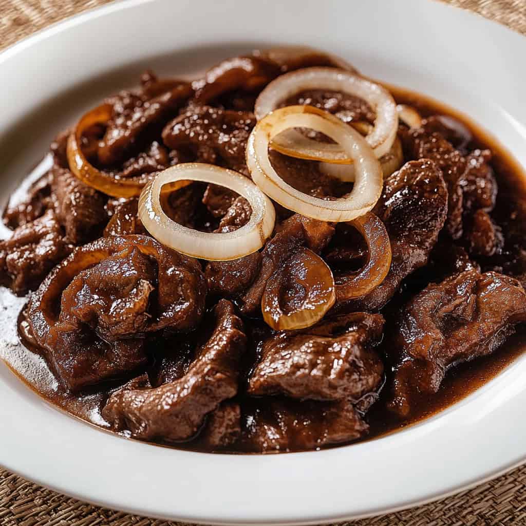 Bistek Tagalog (Filipino Beef Steak)