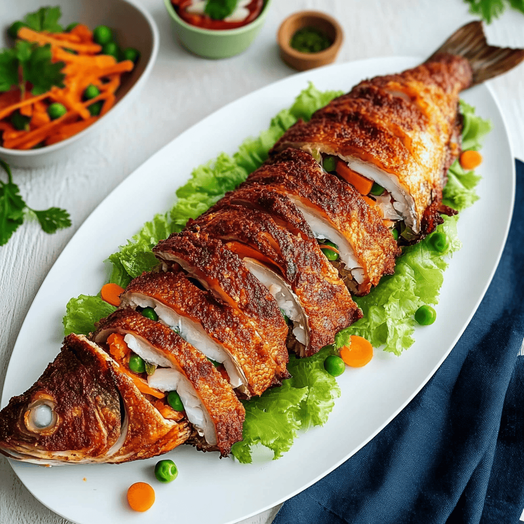 Relyenong Bangus (Filipino Stuffed Milkfish) - Kusina Secrets