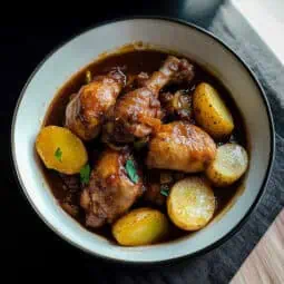 Filipino Chicken Adobo with Crispy Potatoes