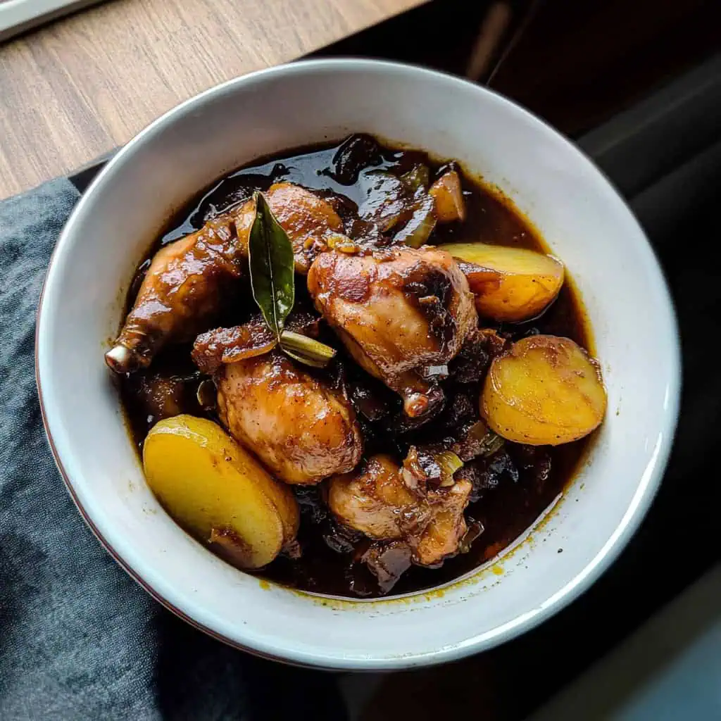 Filipino Chicken Adobo with Crispy Potatoes