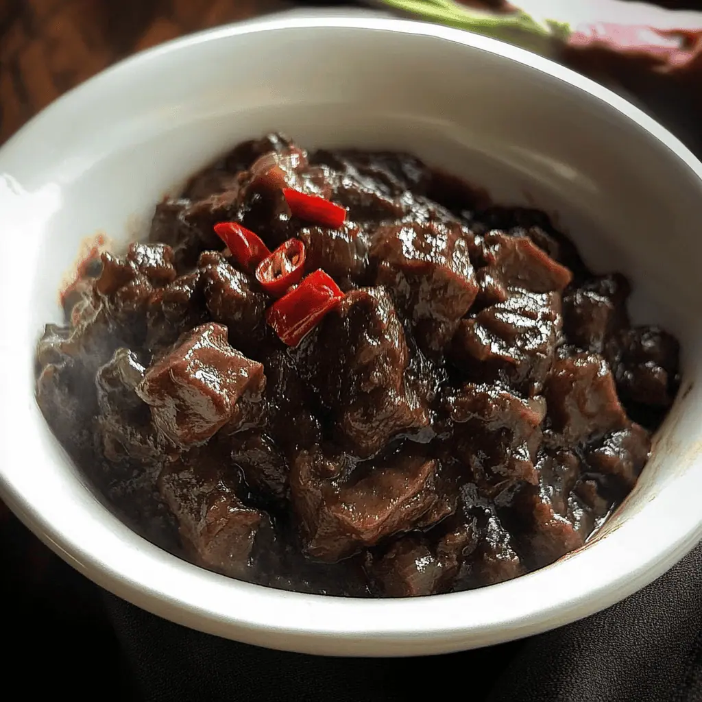 Authentic Filipino Dinuguan (Pork Blood Stew)