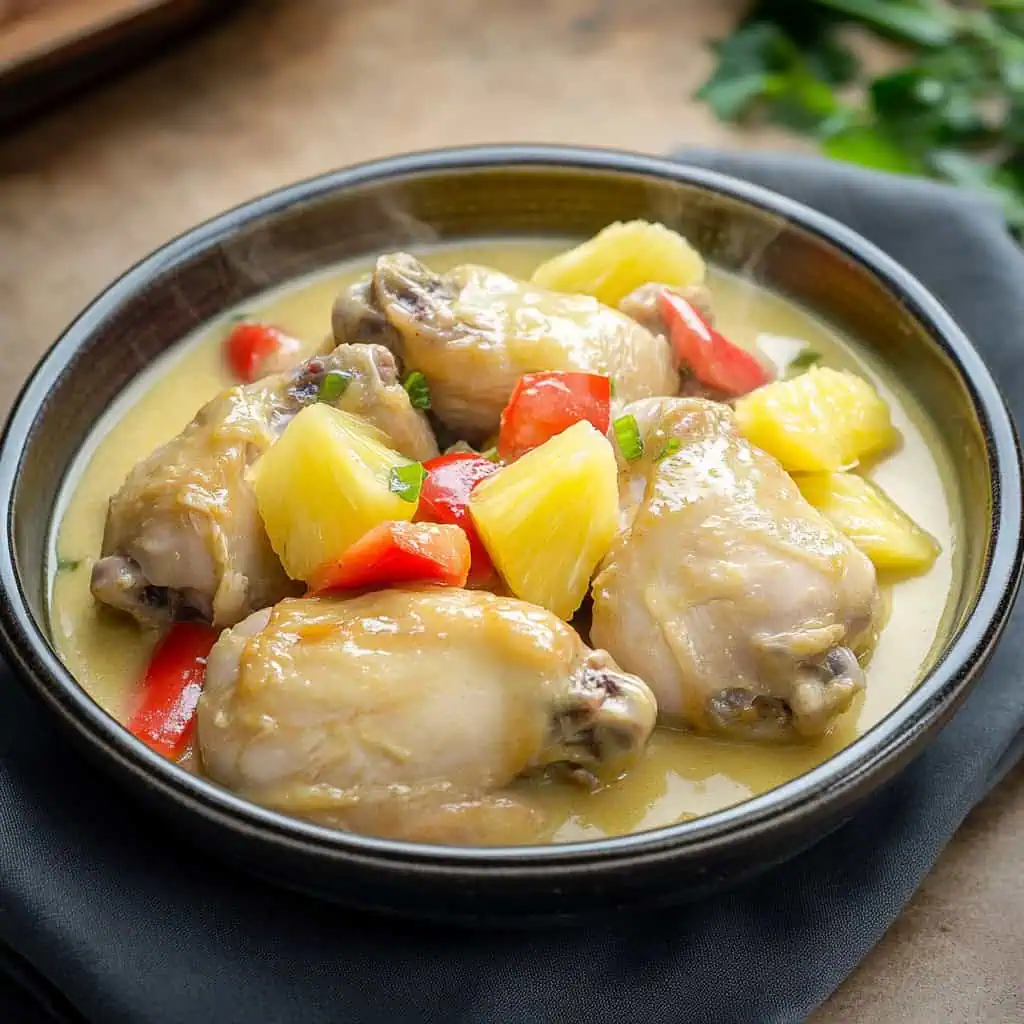 Pininyahang Manok (Filipino Creamy Pineapple Chicken)