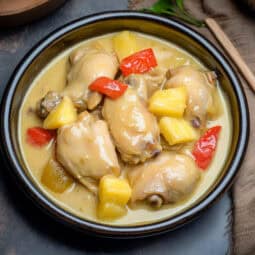 Pininyahang Manok (Filipino Creamy Pineapple Chicken)