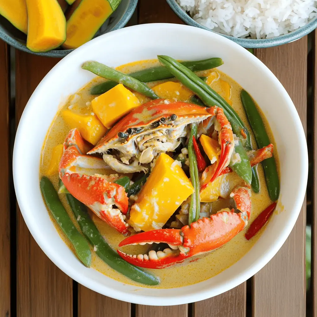 Ginataang Alimasag (Filipino Crab in Coconut Milk)