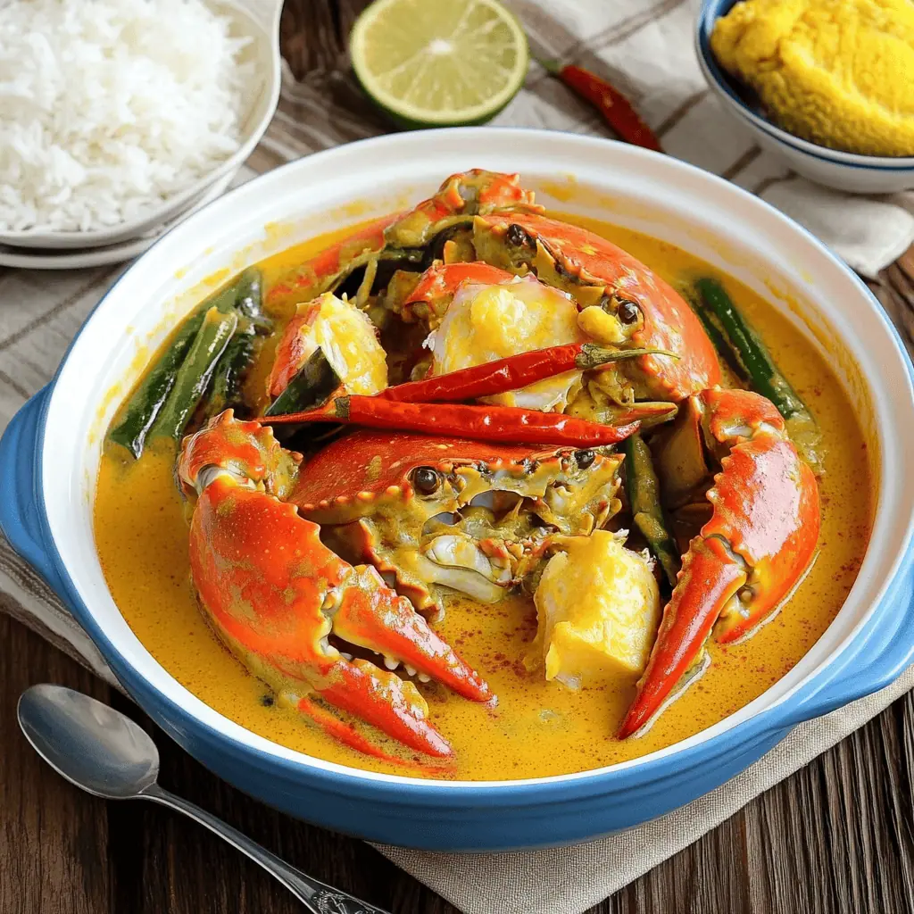 Ginataang Alimasag (Filipino Crab in Coconut Milk)