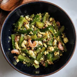 Ginisang Ampalaya at Hipon (Bitter Gourd with Shrimp)