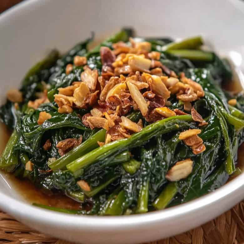 Adobong Kangkong (Filipino Water Spinach Adobo) - Kusina Secrets