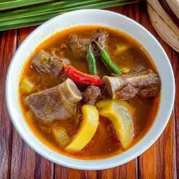 Authentic Ilonggo Kansi (Beef Shank Sour Soup)