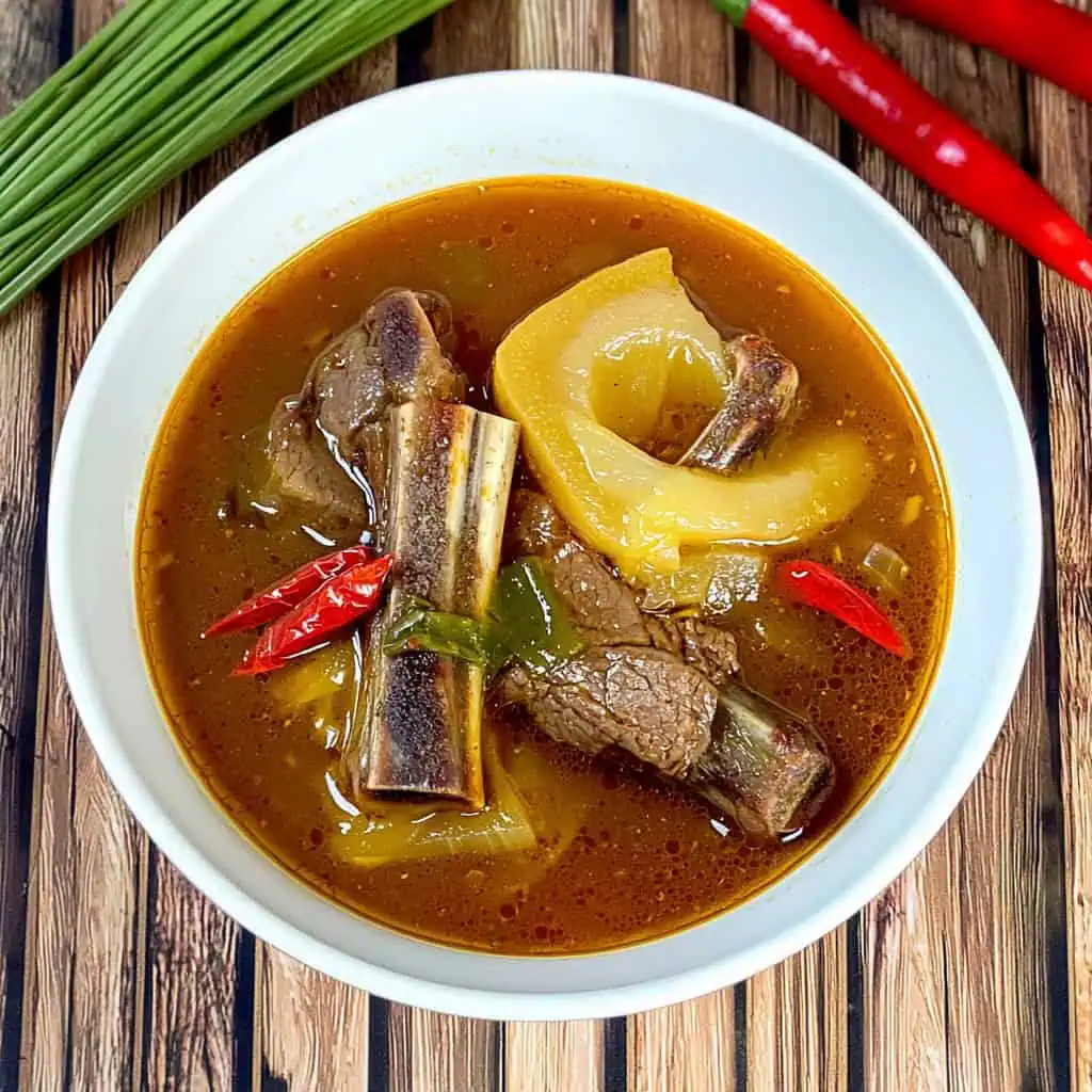 Authentic Ilonggo Kansi (Beef Shank Sour Soup)