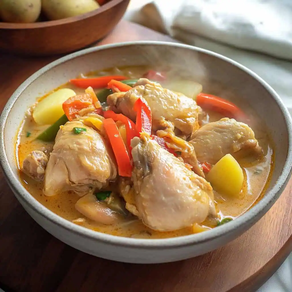 Ginataang Manok (Filipino Chicken in Spicy Coconut Milk)