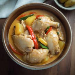 Ginataang Manok (Filipino Chicken in Spicy Coconut Milk)