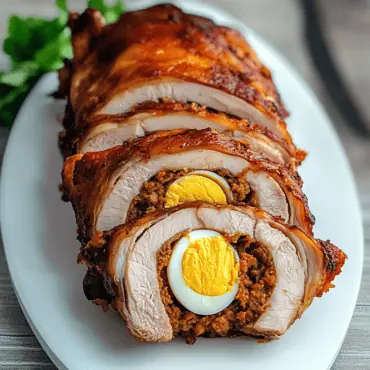 Rellenong Manok (Filipino Stuffed Chicken)