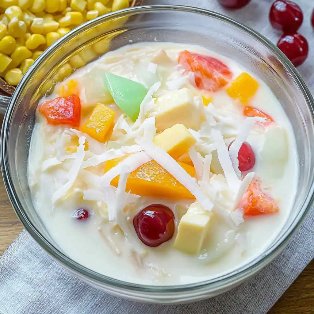 Filipino Buko Salad (Coconut Fruit Salad)