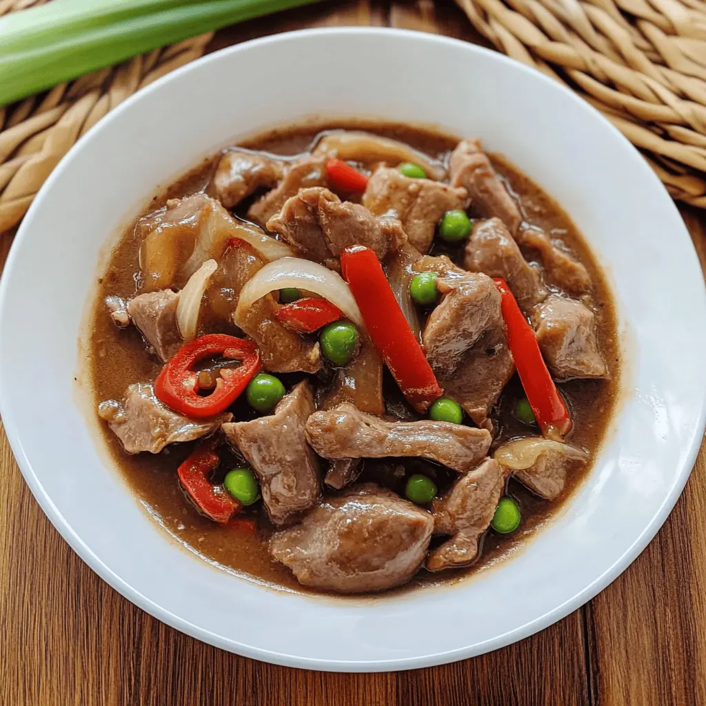 Authentic Ilocano Igado (Pork and Liver Stew)