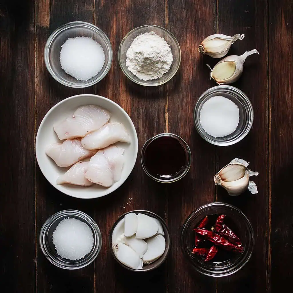 Ingredients for Homemade Filipino Fish Balls (Tusok-Tusok)